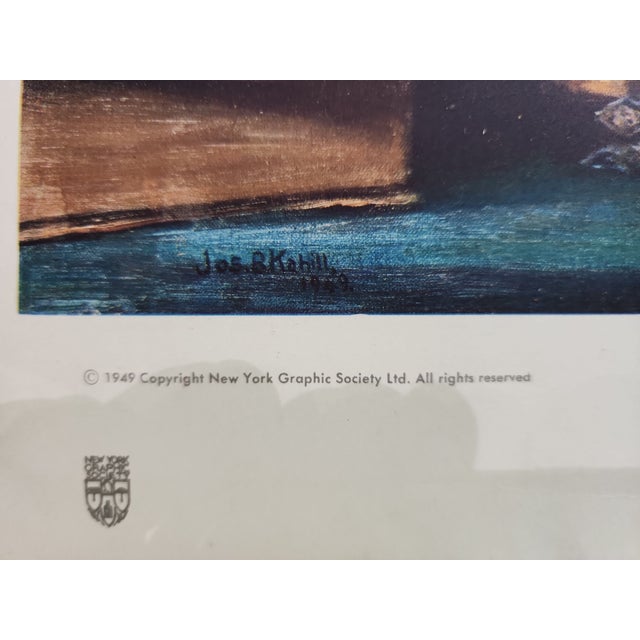 Excellent condition original 1949 New York Graphic Society Ltd. lithograph, titled "The Collector", of the original...