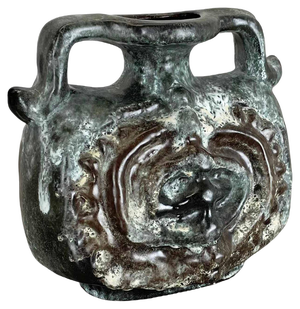 Brutalist WGP Pottery Fat Lava Vase attributed to Ruscha, 1970s