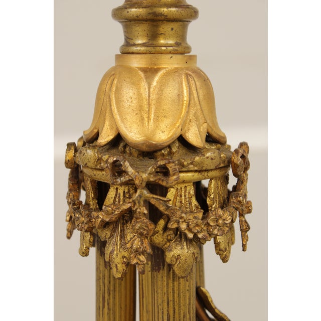 Vintage Bronze Art Nouveau Floor Lamp For Sale - Image 13 of 15