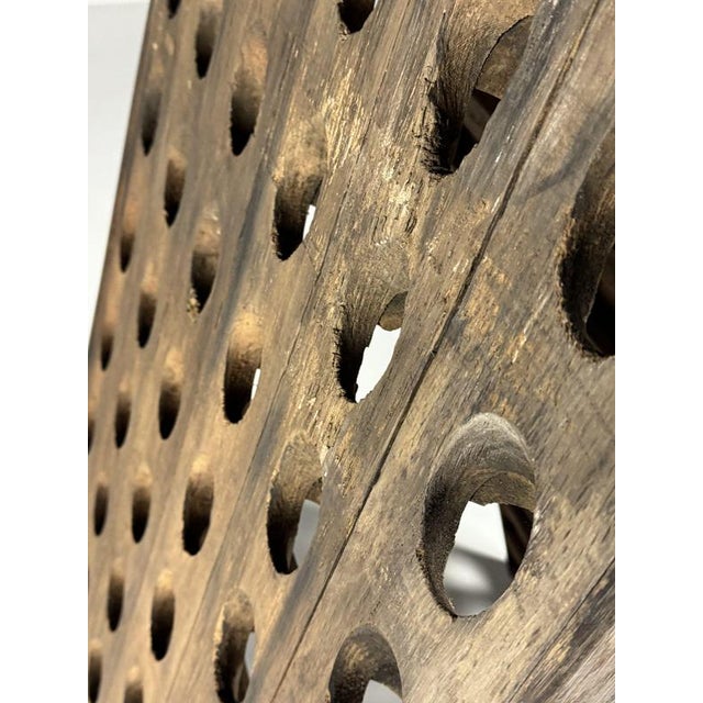 Oak Champagne Wine Rack Pupitre For Sale - Image 3 of 15