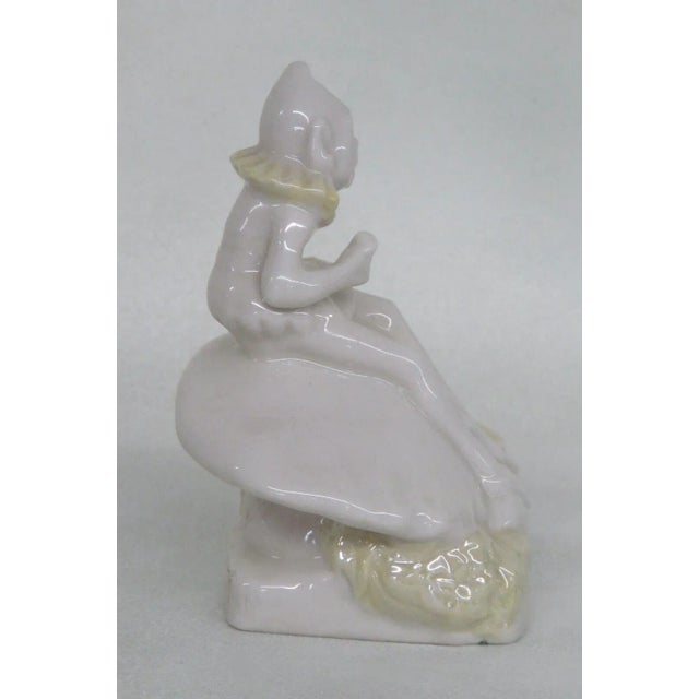 Belleek Ireland Porcelain Ivory Yellow Luster Leprechaun Figurine For Sale - Image 10 of 10