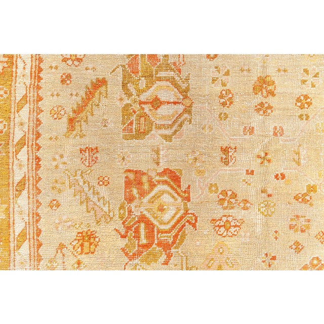 Early 20th Century Turkish Oushak For Sale - Image 4 of 9
