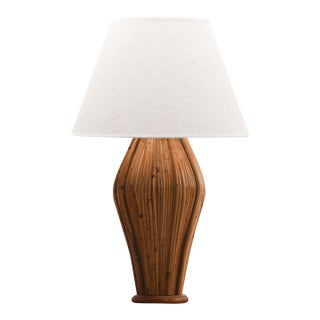 Amphora Rattan Table Lamp For Sale