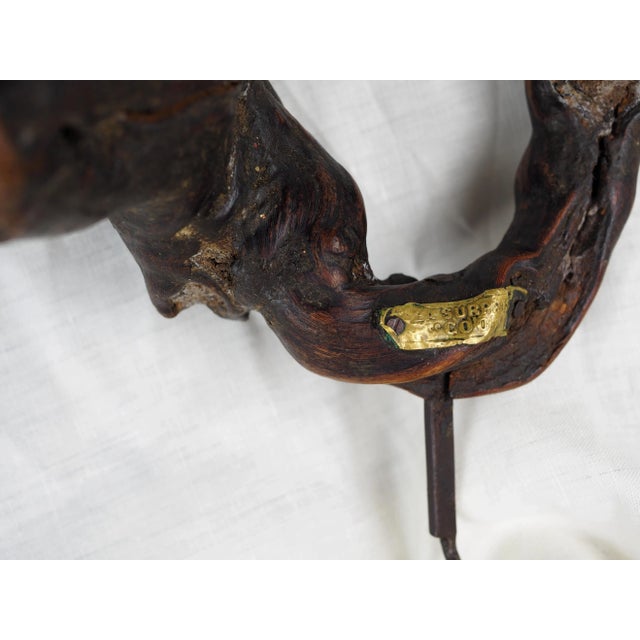 1940s French Grapevine Corkscrew With Brass Mark For Sale - Image 12 of 13