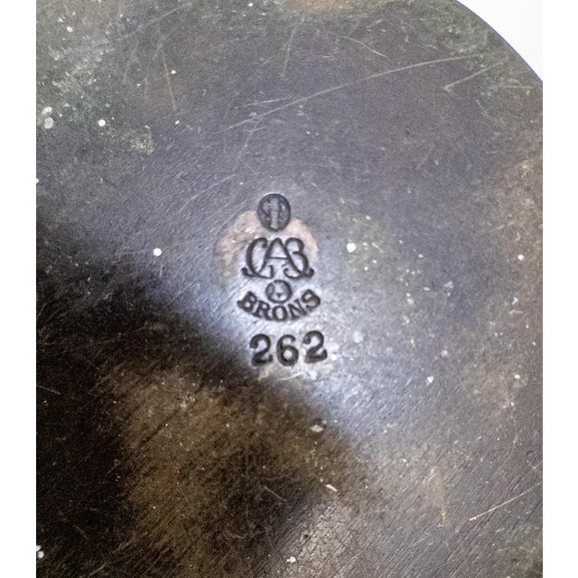 Metal Art Deco Bronze Vase from GAB, Sweden, 1930s For Sale - Image 7 of 8