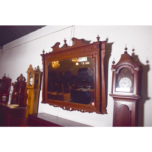 Antique Empire Wooden Mirror, 1800s For Sale - Image 12 of 15