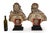 Pair of Carved Polychromed Wood Reliquary Busts of Saints, 17th/18th Century For Sale - Image 4 of 18