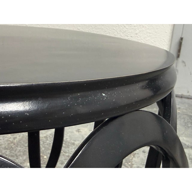 Black Barbara Barry for Baker Furniture Barbara Barry “Bracelet” Accent Table / Stool, Vintage For Sale - Image 8 of 12