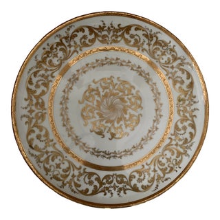 1960s Le Tallec Guilted Porcelain Tea Tray / Charger, Paris For Sale