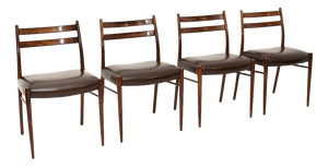 Danish Dining Chairs attributed to Arne Wahl Iversen, 1960s, Set of 4