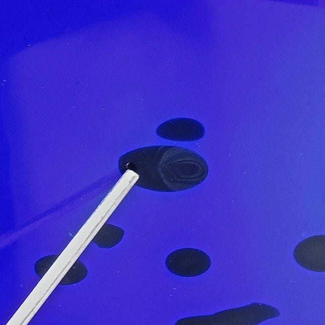 Ann Wahlstrom Kosta Boda Limited Ed. Memphis Style Footed Art Glass Bowl For Sale - Image 9 of 13