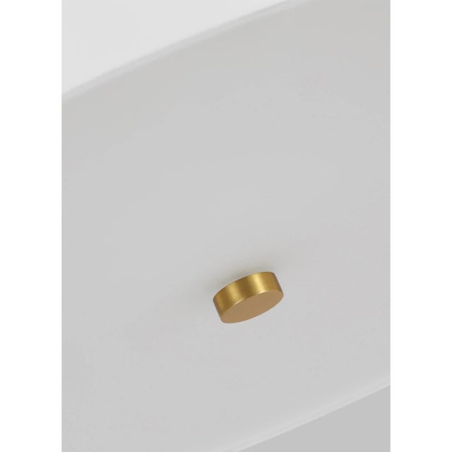 Mid-Century Modern Kate Spade by Visual Comfort Studio Dottie Medium Flush Mount, Burnished Brass For Sale - Image 3 of 5