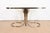 Design Institute America Modern Brushed Steel and Brass Glass Top Swan Console Table For Sale - Image 10 of 12