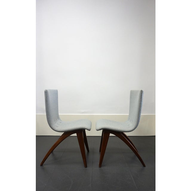 Swing Chairs by G.J. Van Os for Van Os Culemborg, Netherlands, 1950, Set of 2 For Sale - Image 4 of 12