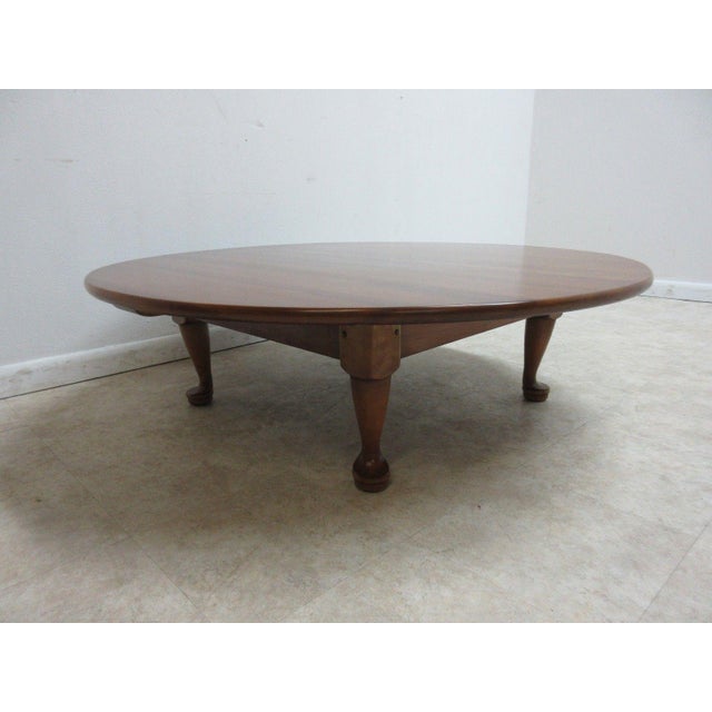 Stickley Cherry Valley Round Tradition Queen Anne Coffee Table Chairish