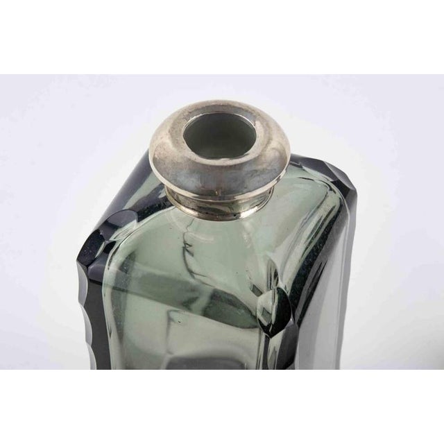 Vintage Bohemian Glass Bottle by Karel Palda, 1930s For Sale - Image 4 of 5