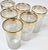 Hollywood Regency Gold and Frost Tumblers- Set of Six For Sale - Image 4 of 16