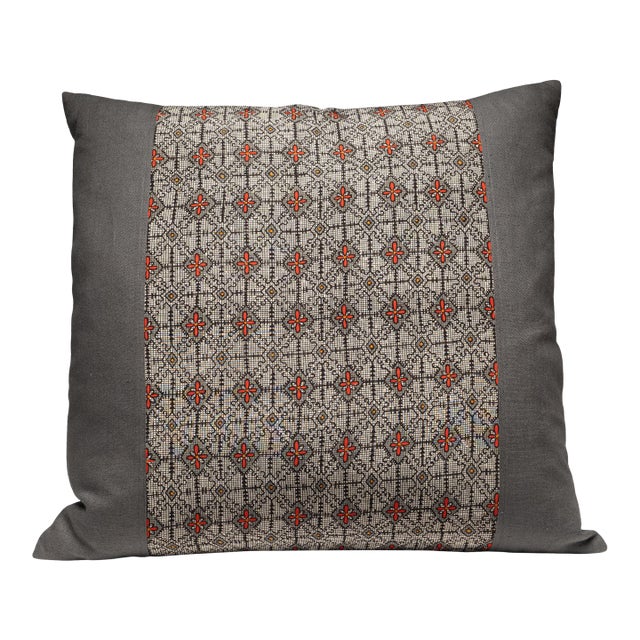 Japanese Flower Diamond Pillow For Sale