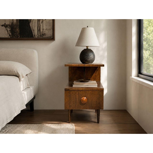 Gilbert Rohde, Herman Miller, Rare "Paldao" End or Side Tables, Walnut, USA, 1940s Rare pair of fully refinished end...