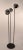 Three light ball top floor lamp, each ball fixture will adjust in position to direct the light, and each has its own...
