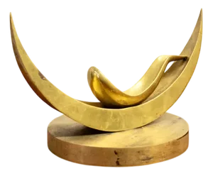F. Fiamingo, Abstract Sculpture, 1970s, Bronze