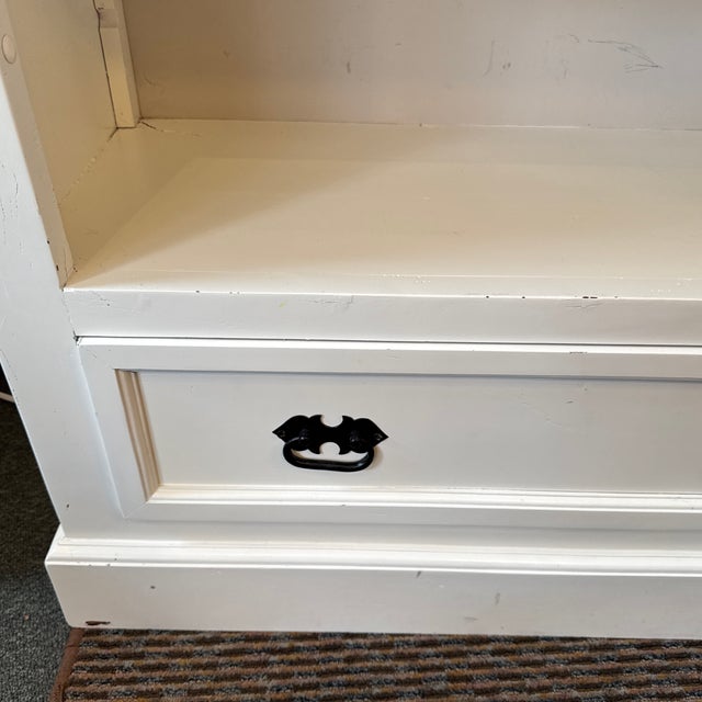 Contemporary Bookshelf With Drawer, White For Sale - Image 12 of 12
