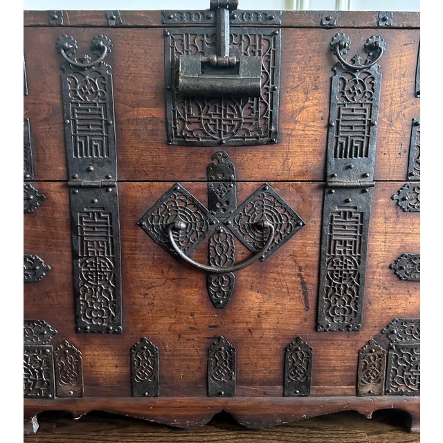 Antique Korean Bandaji Chest Pyongan Do Dynasty For Sale - Image 12 of 14