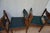 Scandinavian Teak and Green Leatherette Dining Chairs, 1960s, Set of 4 For Sale - Image 4 of 18