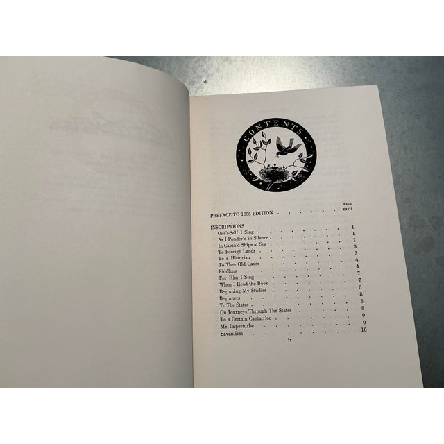 Mid-Century 1950 Heritage Club "Leaves of Grass" by Walt Whitman, Illustrated by Rockwell Kent - With Slipcase & Sandglass Insert For Sale - Image 17 of 18