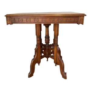 English Late 1800's Rectangular Side Table in Mahogany