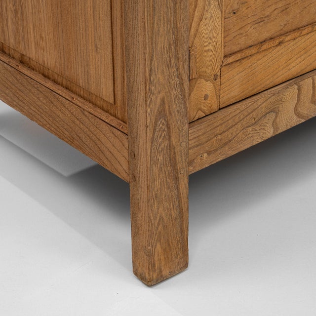 1900s French Provincial Wooden Buffet with Drawers and Cabinet Storage For Sale - Image 12 of 18