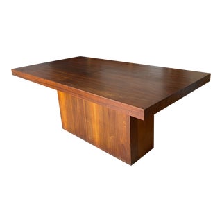 1980s Mid Century Modern Milo Baughman Style Dining Table For Sale