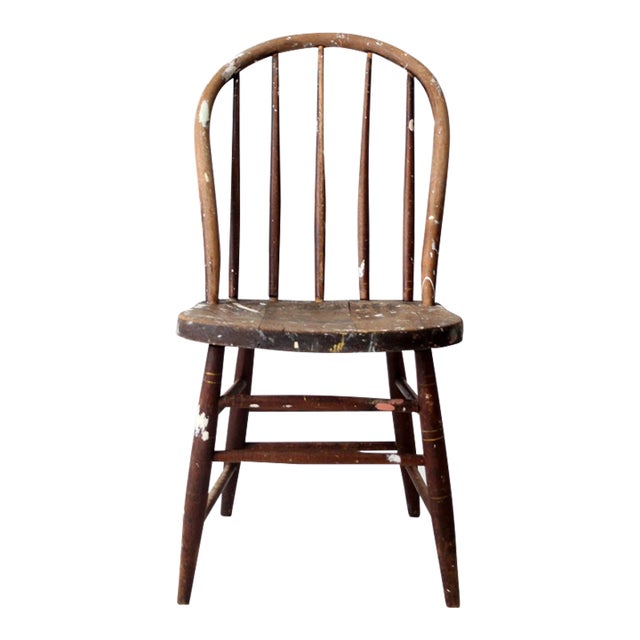 Antique Spindle Back Chair For Sale