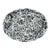Crow Canyon Home Splatterware, Oval Platter in Black & White For Sale