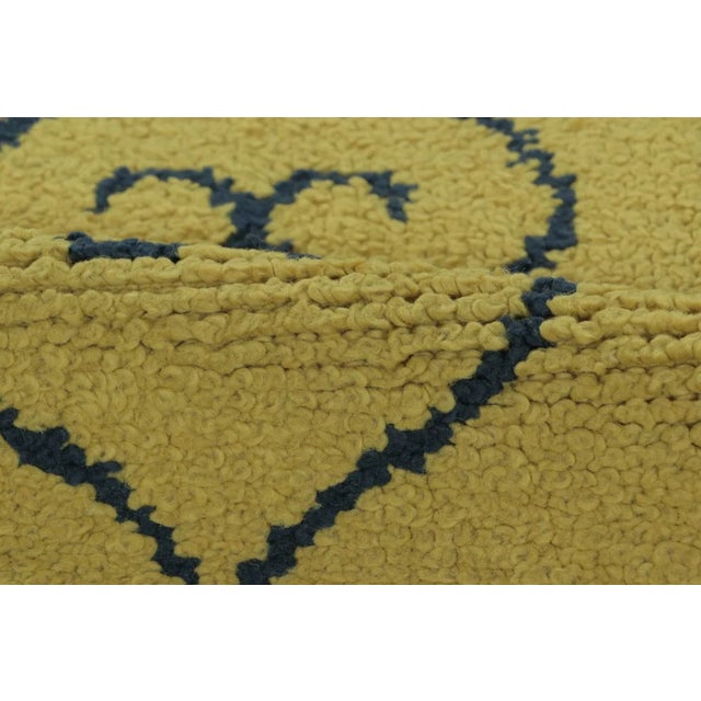 Textile Antique Art Deco Rug in Gold With Classic Architectural Design - Rug & Kilim For Sale - Image 7 of 8