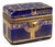 Antique Gilt Enamelled Glass Box, 1800s For Sale