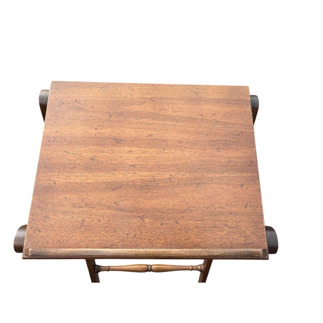 Late 20th Century Drexel Attributed Walnut French Lectern Podium Book Stand For Sale - Image 5 of 10