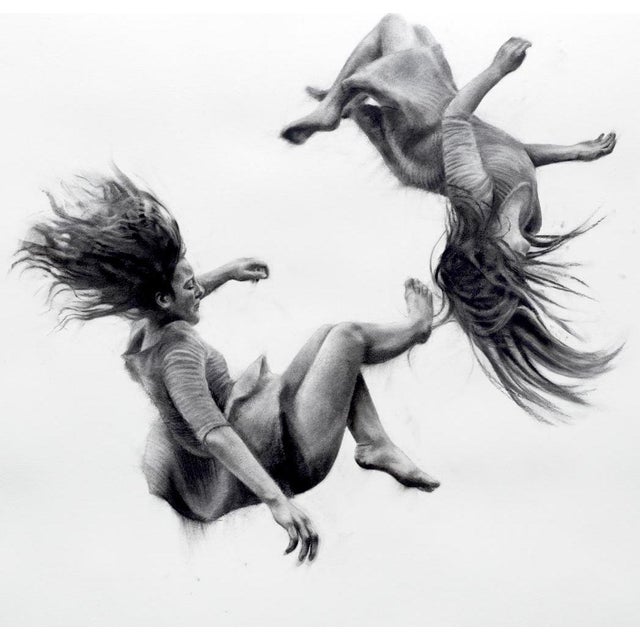 Patsy McArthur, Vortex, Charcoal and Conté Drawing on Watercolor Paper, 2018 For Sale