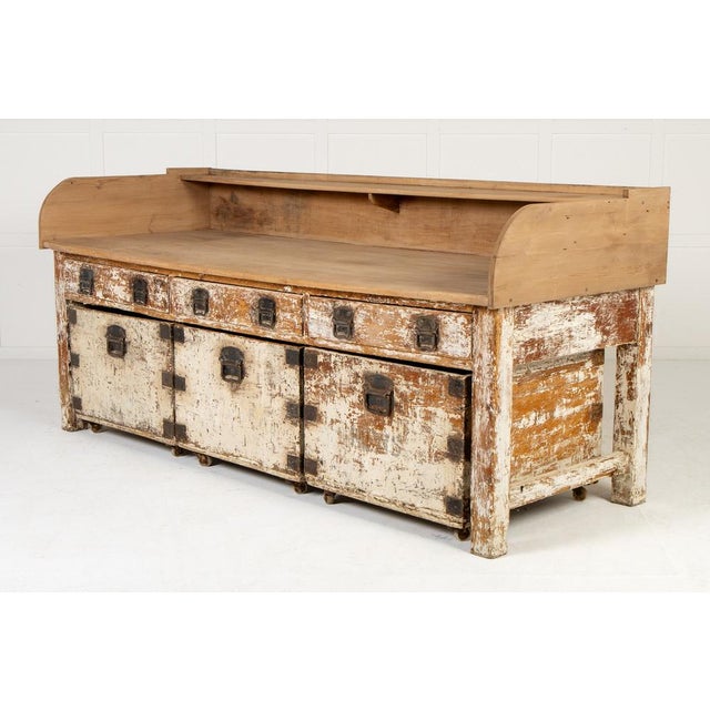 Large 19th Century French Pine Baker's Table For Sale - Image 5 of 14