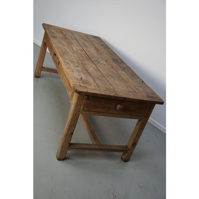 18th Century French Rustic Rustic Elm Farmhouse Dining Table For Sale - Image 17 of 18