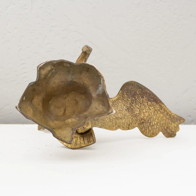 Brass Brass Falcon Eagle or Hawk Figurine Statue For Sale - Image 8 of 9