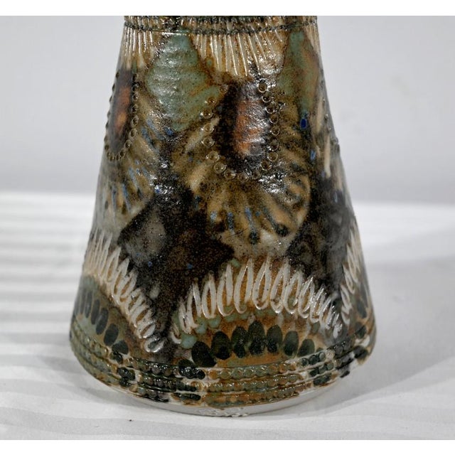 Brown Salt Sandstone Vase by J-C. Courjault, 1975 For Sale - Image 8 of 17
