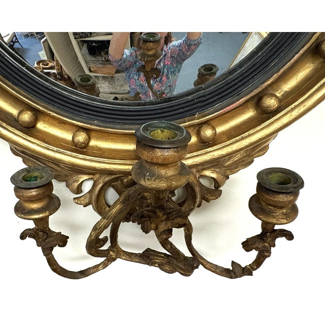 Awesome antique Federal style mirror from the 19th century! It is made of wood with the quintessential Federal details...