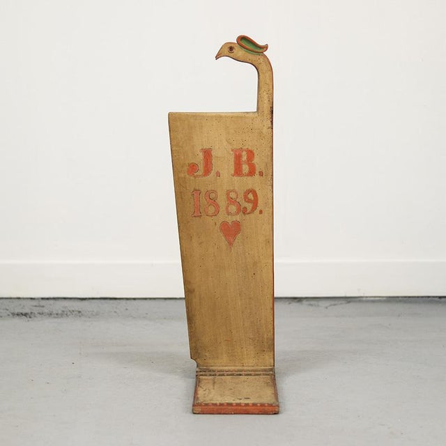 Rustic Rustic Farmhouse Folk Art Schwingstock / Ornament, 1889 For Sale - Image 3 of 12