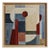 Tangence, Contemporary Geometric Abstract Painting Framed by Sophie Dumont For Sale