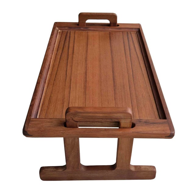 Vintage Dansk Teak Wood Breakfast/Laptop Tray For Sale - Image 9 of 12