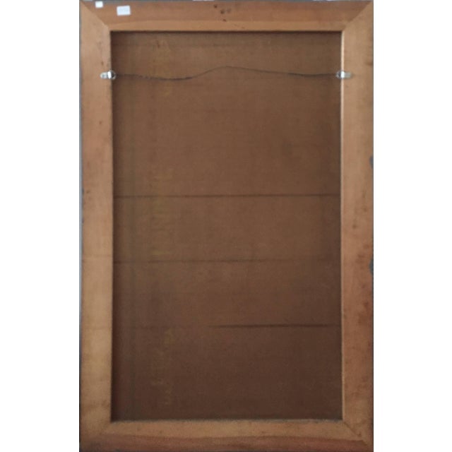 Ervin B. Nussbaum, Large American Modernist Judaica Oil Painting Rabbinic Discussion For Sale - Image 4 of 8