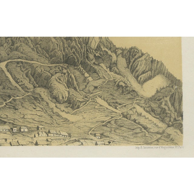 Peru Mining Mountain of Hualgayoc, 1865, Paper For Sale - Image 3 of 10