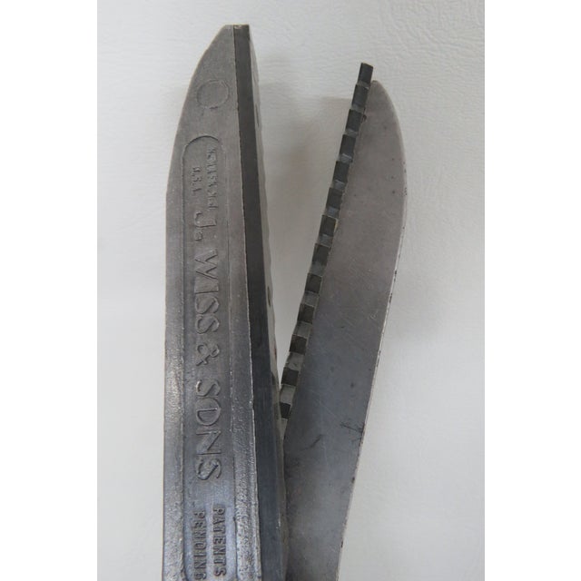 Early 20th Century Early 1900s Fabric Tailor Heavy Duty Vintage Collectible Scissors 4577b For Sale - Image 5 of 18