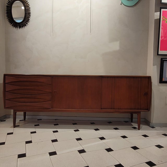 Brown Mid-Century Sideboard by Oswald Vermaecke for V-Form, Belgium, 1960s For Sale - Image 8 of 18
